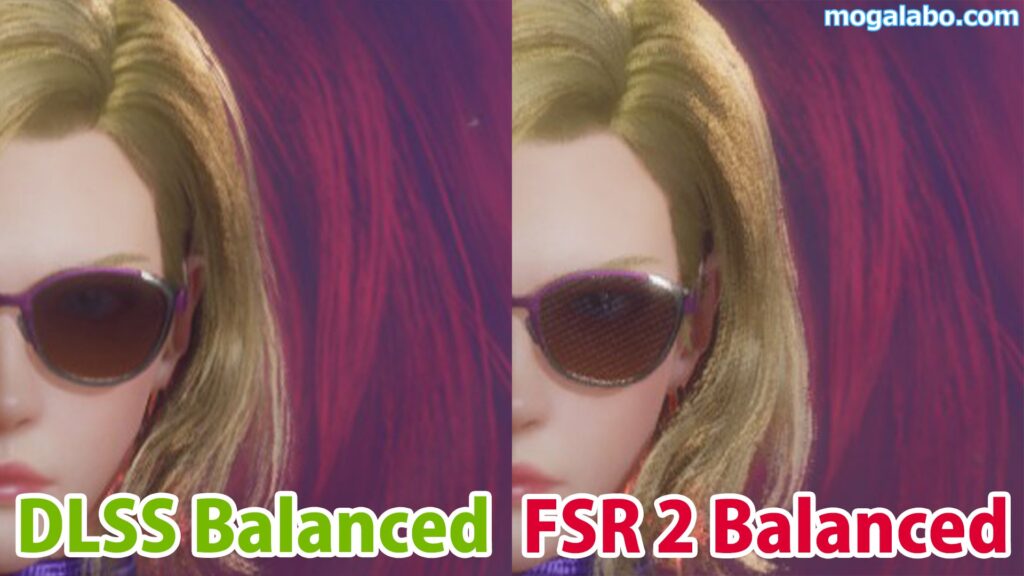 DLSS BalancedとFSR 2 Balancedを見比べる